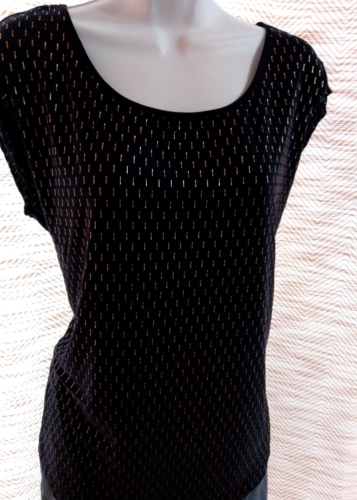 THE LIMITED black w/gold detail top